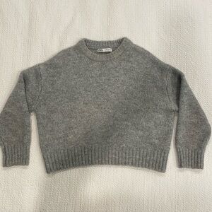 Zara Oversized Gray Knit Sweater